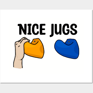 Rock Climbing Jugs Pun Posters and Art